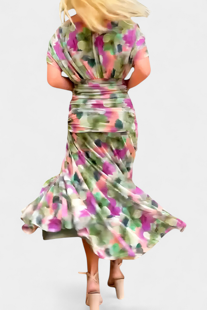 Robe Longue Florale Alondra™ avec Décolleté en V