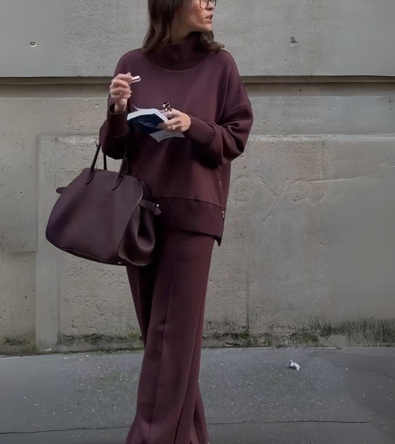 CARMINE™|ENSEMBLE ÉLÉGANT EN DEUX PIÈCES