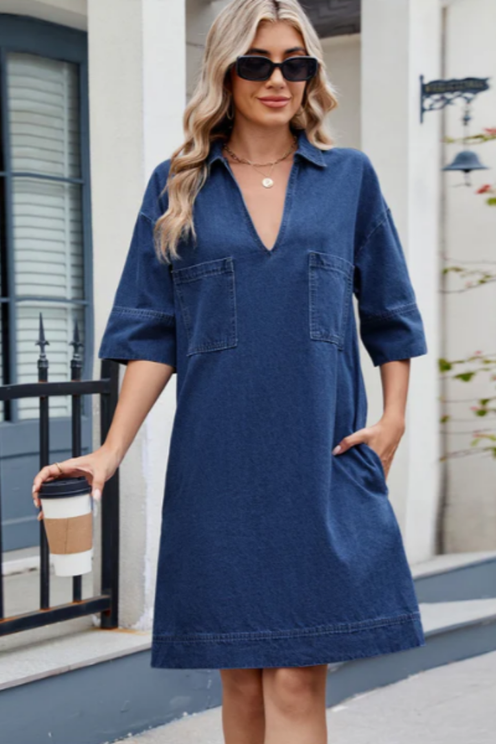 Jade | Décontracté Robe en Jean