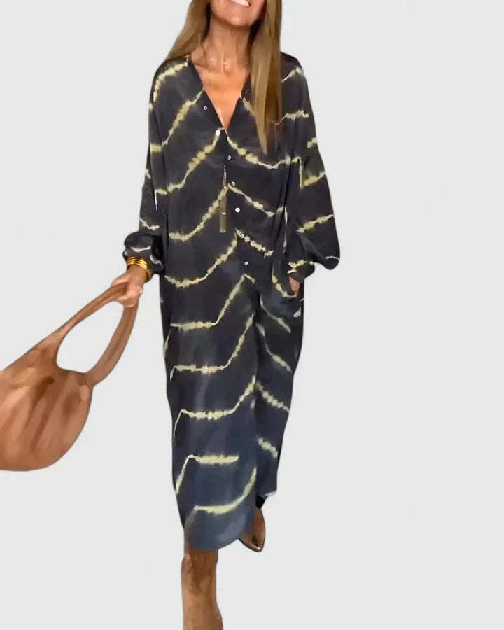 Julia | Rayé Maxi Dress