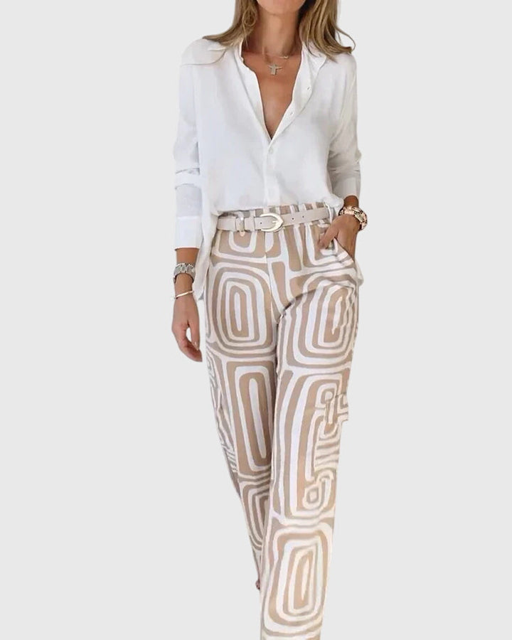 Emilia™ | Pantalons Stylés + Blouse & Ceinture Offertes