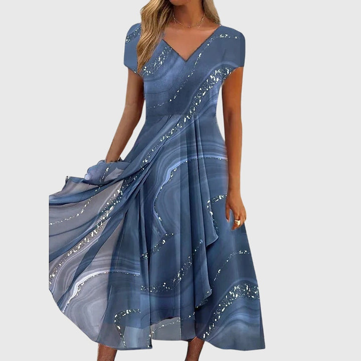 Aubrielle™ | Robe Midi Fluide