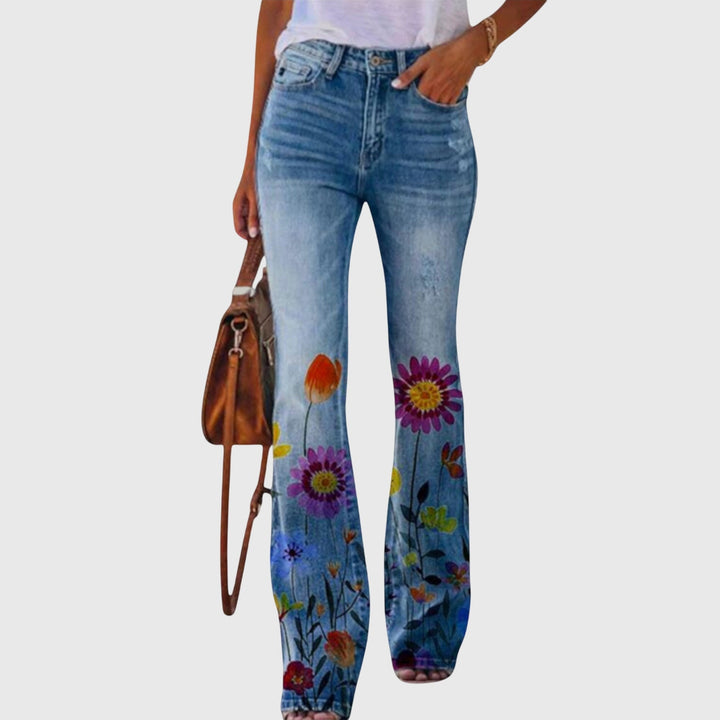 Pantalons avec Fleurs