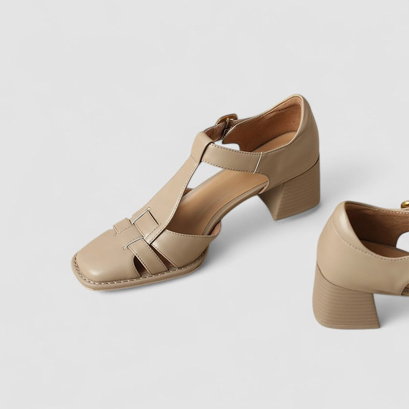 Elyxiana | Talons blocs T-strap orthopédiques