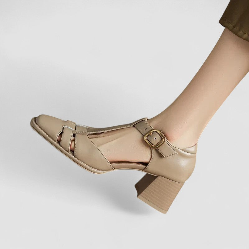 Elyxiana | Talons blocs T-strap orthopédiques