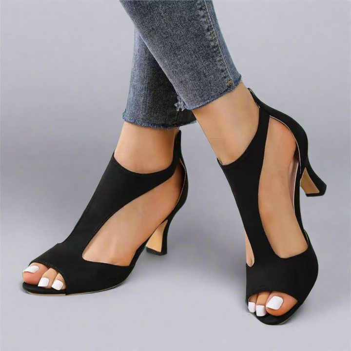 Barbara | Talons Peep Toe Découpés