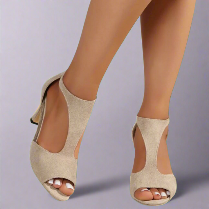 Barbara | Talons Peep Toe Découpés