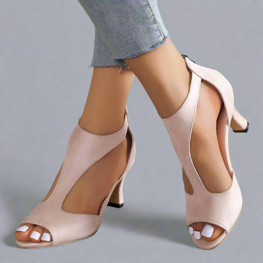 Barbara | Talons Peep Toe Découpés