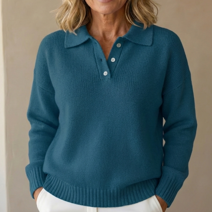 Olivia | Pull en Maille Douce avec Col