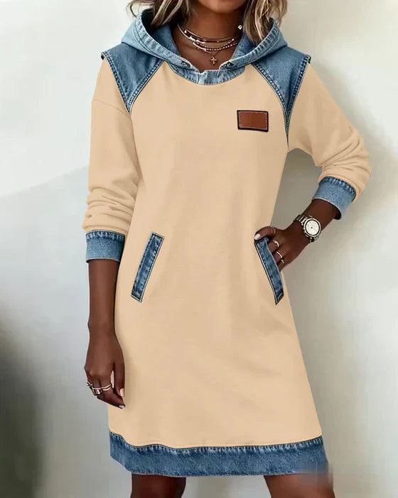 Lunariae – Robe Sweat à Capuche Décontractée