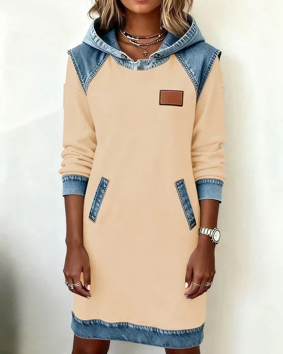 Lunariae – Robe Sweat à Capuche Décontractée