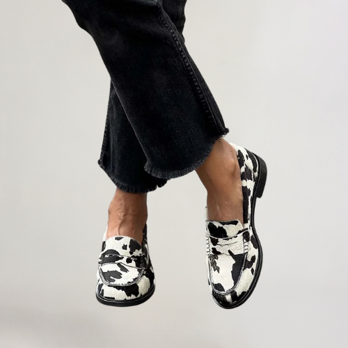 Jordana™ | Mocassins à motif vache