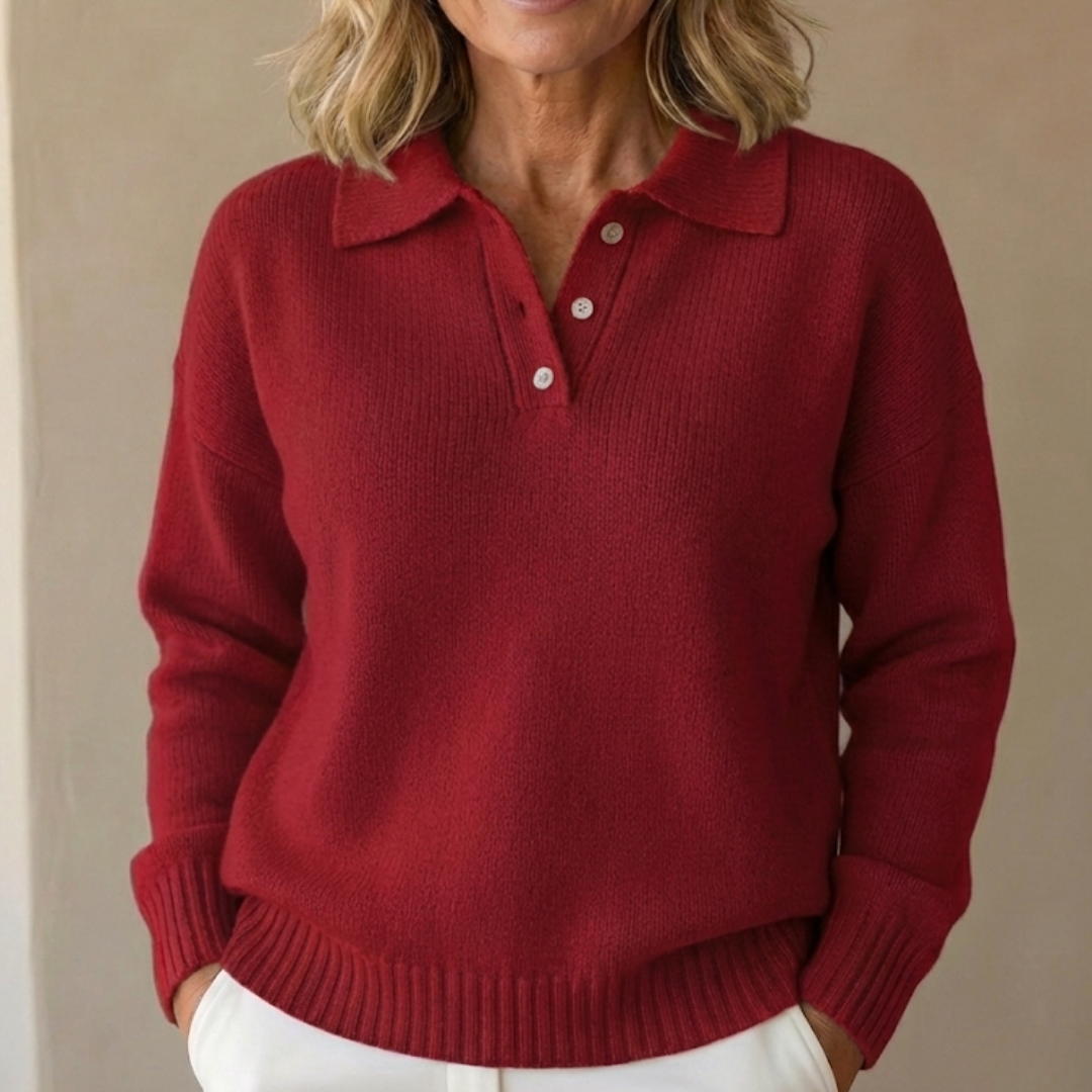 Olivia | Pull en Maille Douce avec Col
