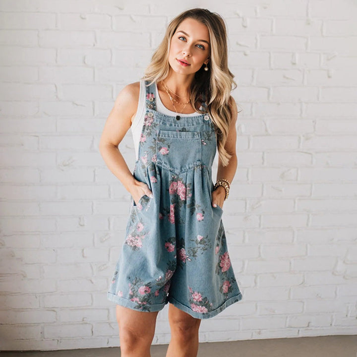 Marvina | Combinaison en Denim Floral