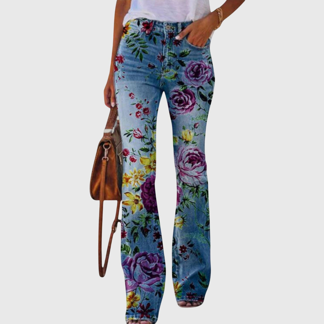 Pantalons avec Fleurs