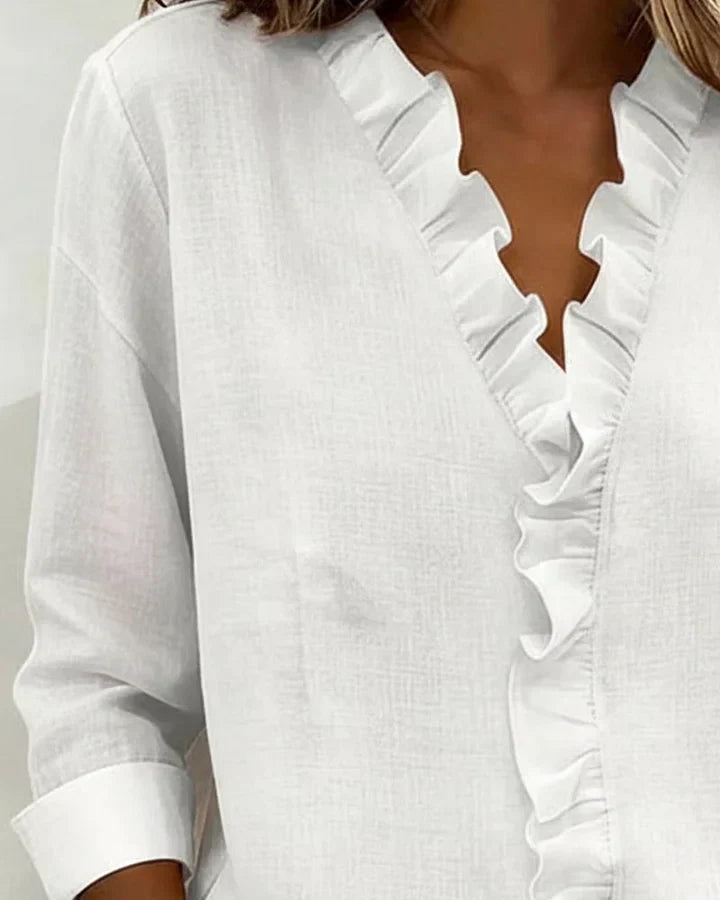 Indie | Blouse avec Volants et Manches Longues