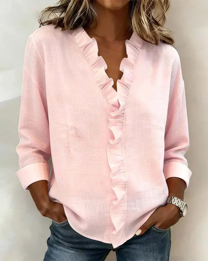 Indie | Blouse avec Volants et Manches Longues