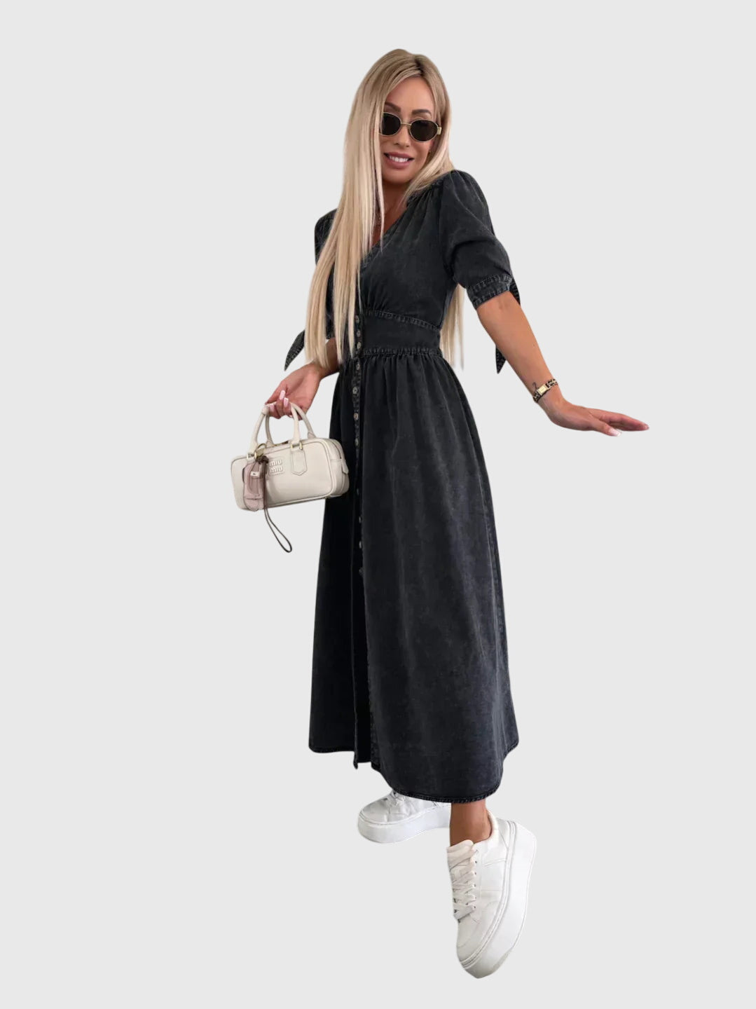 Sophia™ | Robe en Jean Élégante