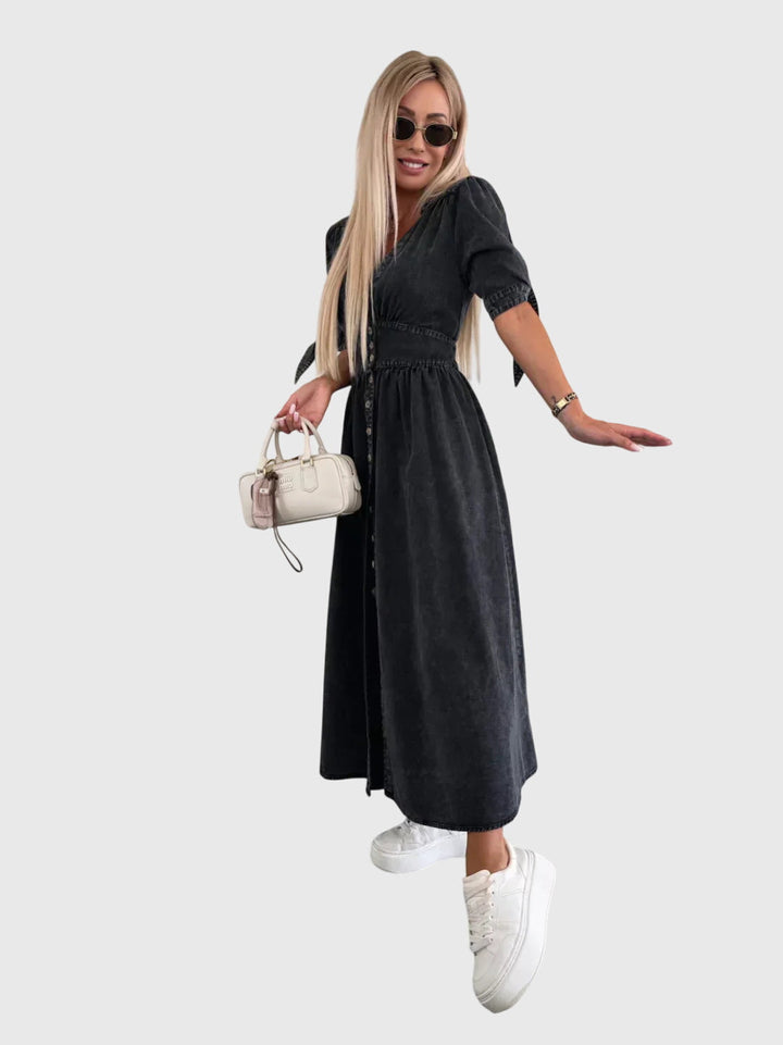 Sophia™ | Robe en Jean Élégante