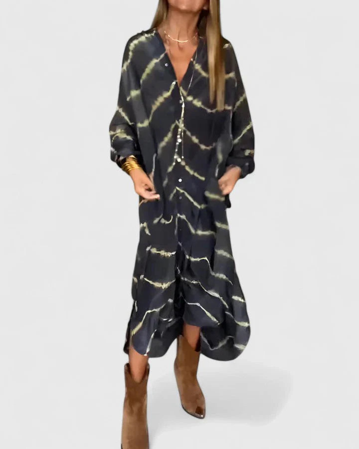 Julia | Rayé Maxi Dress