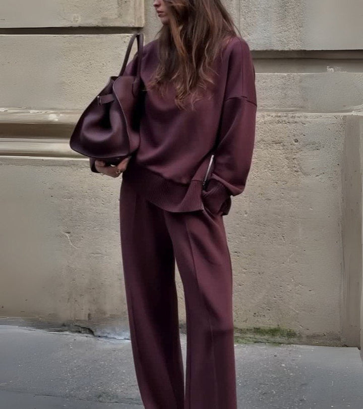 CARMINE™|ENSEMBLE ÉLÉGANT EN DEUX PIÈCES