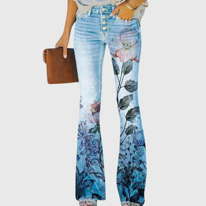 Pantalons avec Fleurs