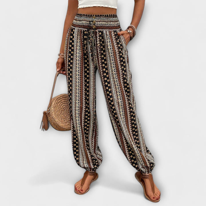 Scarlett - Pantalon avec Graphisme Ethnique