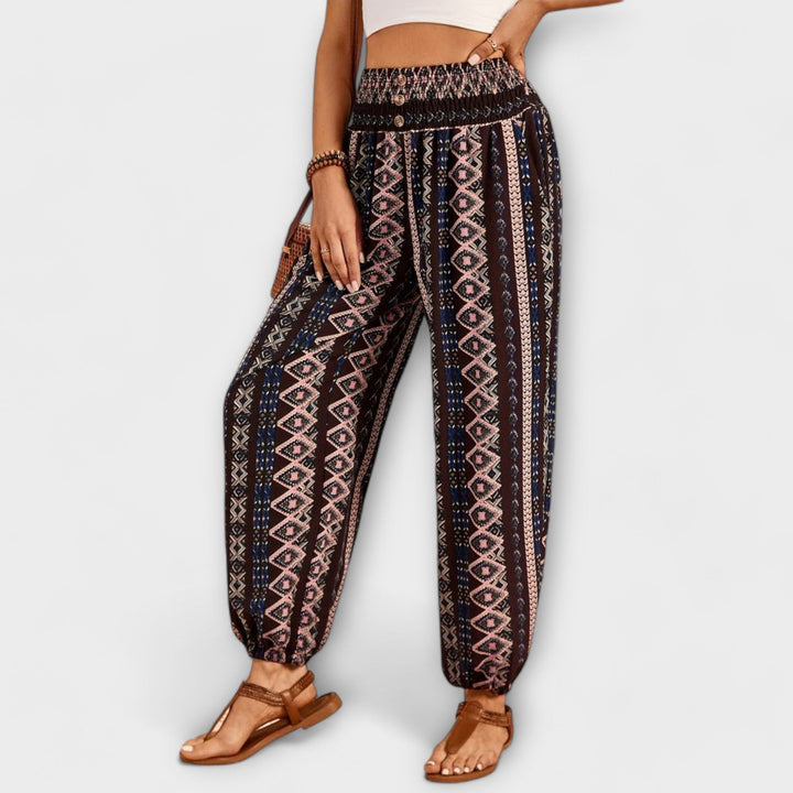 Scarlett - Pantalon avec Graphisme Ethnique