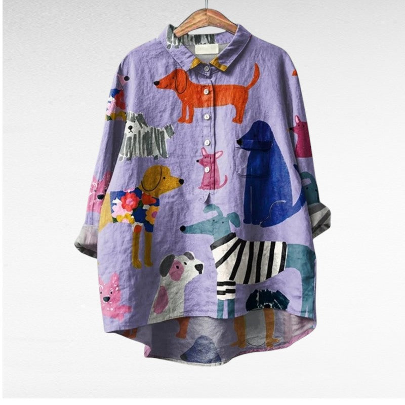 Audrey | Chemise Artistique à Boutons