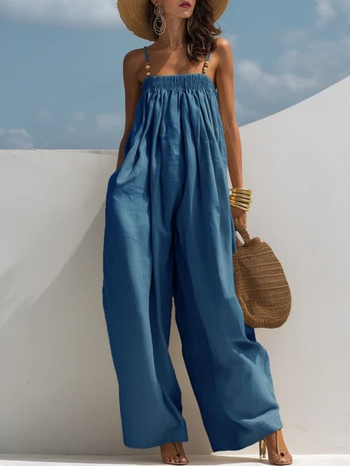 Madison | Combinaison en Denim à Pantalons Larges