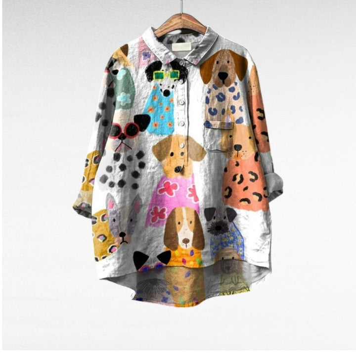Audrey | Chemise Artistique à Boutons