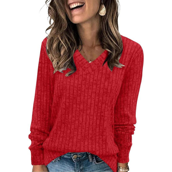 EVELYN™ | Pull léger en maille oversize pour femmes à col en V