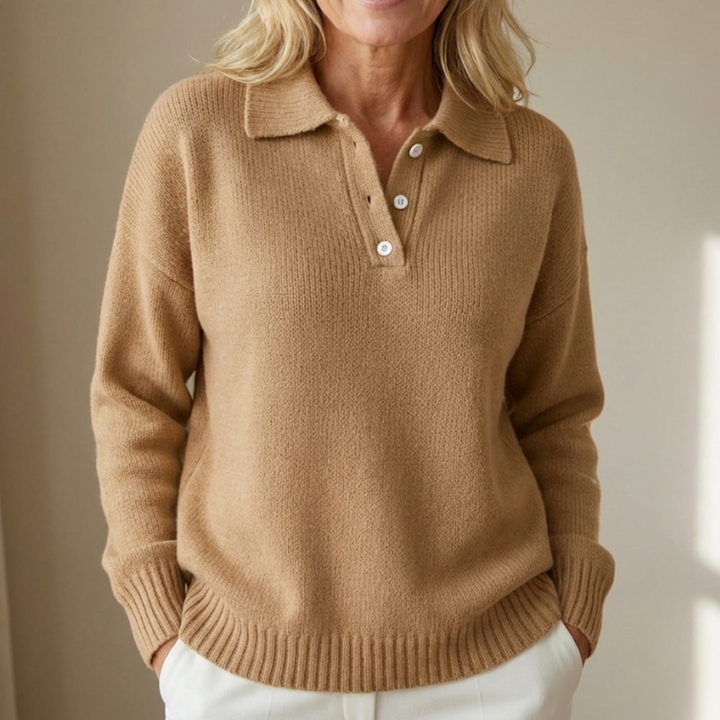 Olivia | Pull en Maille Douce avec Col