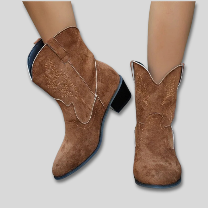 Zephyra - Bottes de Cowboy Classiques Brodées