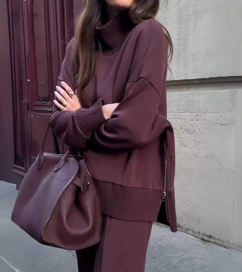 CARMINE™|ENSEMBLE ÉLÉGANT EN DEUX PIÈCES