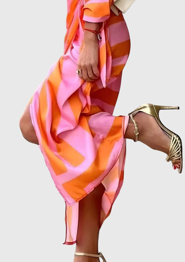 Everly™ | Robe Wrap Élégante avec Imprimé