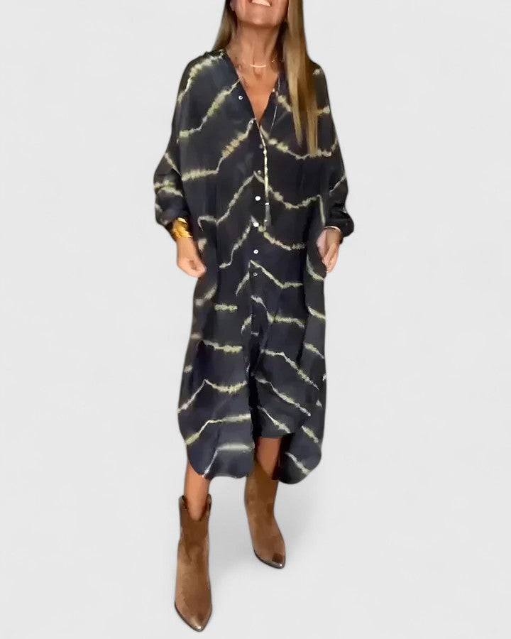 Amelie™ | Robe Maxi Rayée Élégante Boho