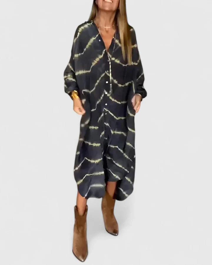 Julia | Rayé Maxi Dress