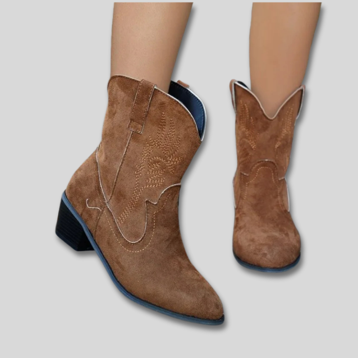 Zephyra - Bottes de Cowboy Classiques Brodées