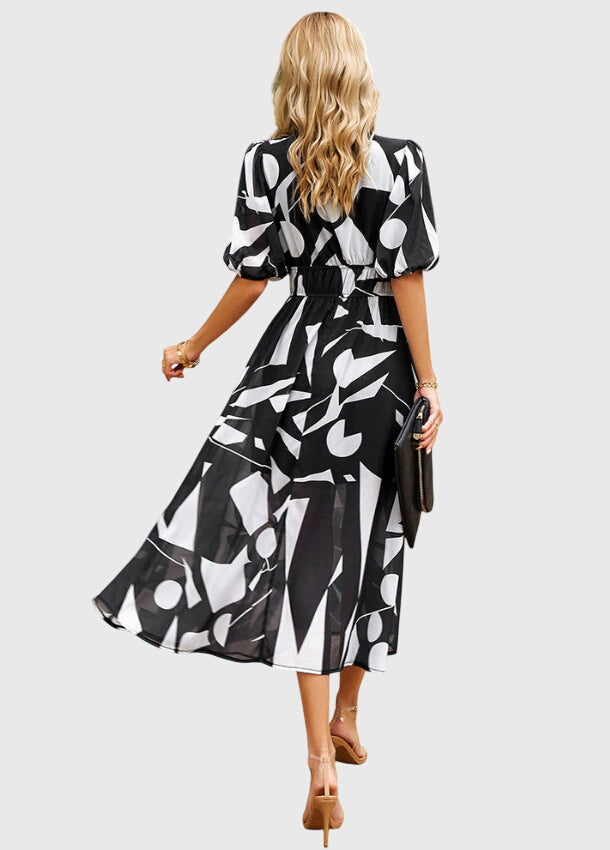 Merlin™ | Robe Midi Fleurie Flatteuse