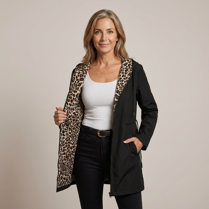 Manteau Réversible à Capuche