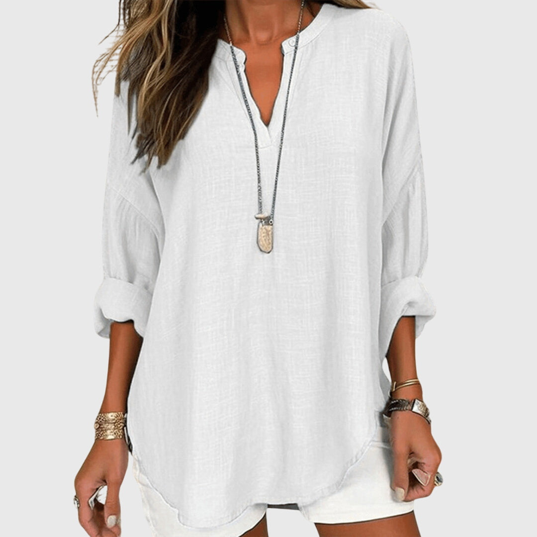 Lenara™ | Chemise de Plage Élégante et Fluide
