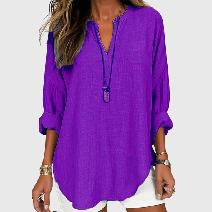 Lenara™ | Chemise de Plage Élégante et Fluide