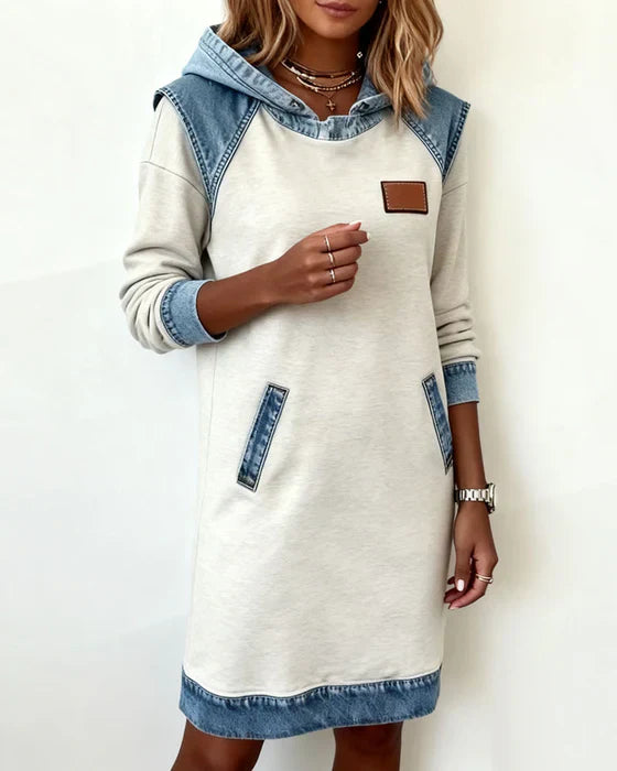 Lunariae – Robe Sweat à Capuche Décontractée
