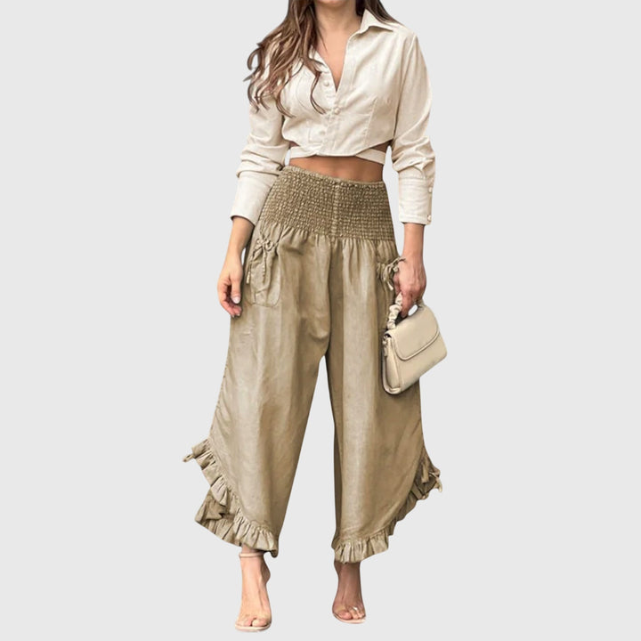 Jaya | Pantalons Décontractés avec Plis Tendance