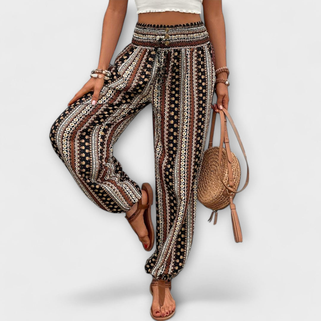 Scarlett - Pantalon avec Graphisme Ethnique