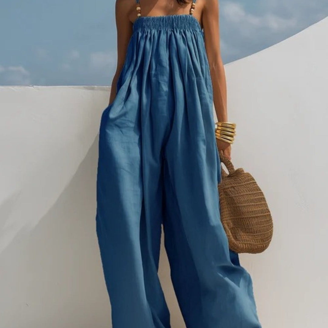 Madison | Combinaison en Denim à Pantalons Larges