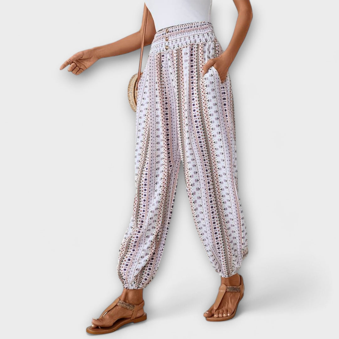 Scarlett - Pantalon avec Graphisme Ethnique