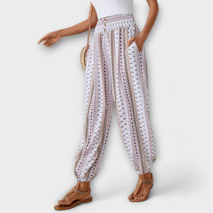 Scarlett - Pantalon avec Graphisme Ethnique