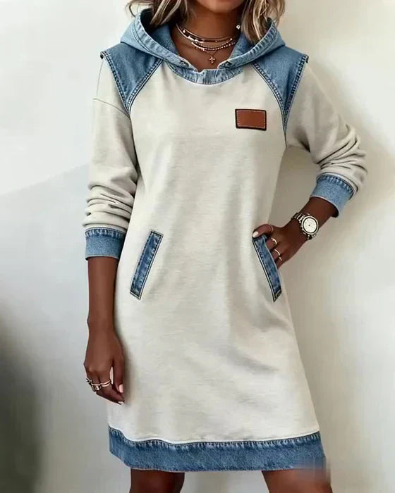 Lunariae – Robe Sweat à Capuche Décontractée